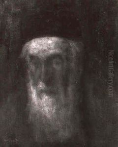 An Elderly Jew, Head And Shoulders by Maurits De Groot