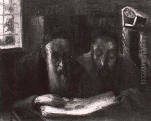 Rabbis Studying The Talmud - view 1
