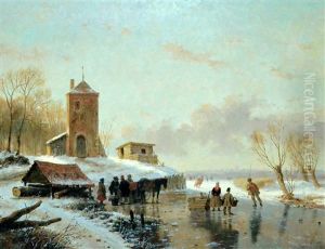 Busy Winter Scene