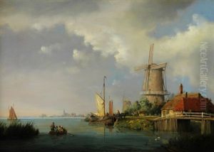 Dutch Waterway by A. de Groote
