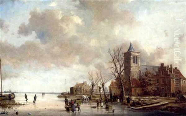 View On A Canal Near Gouda - view 1