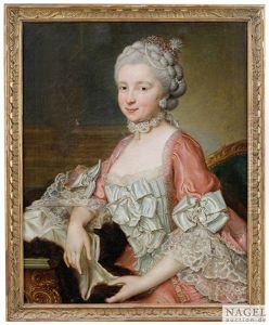 Portrait Des Berner Patriziers "b. Albrecht Tscharner, Aetat: 30 Jahr". Portrait Der Berner Patrizierin "m. Elisabeth Tscharnergeb. Von Wattenwijl, Aetat: 18 Jahr" by Johann Friedrich Grooth