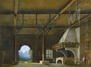 Buhnenbildentwurf Zu Schillers "tell by Carl Wilhelm Gropius