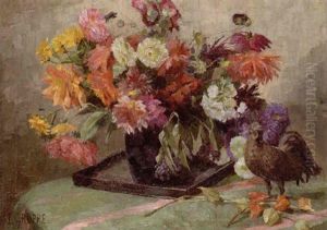 Blumenstrauss Mit Huhn by Johanna Luise Groppe