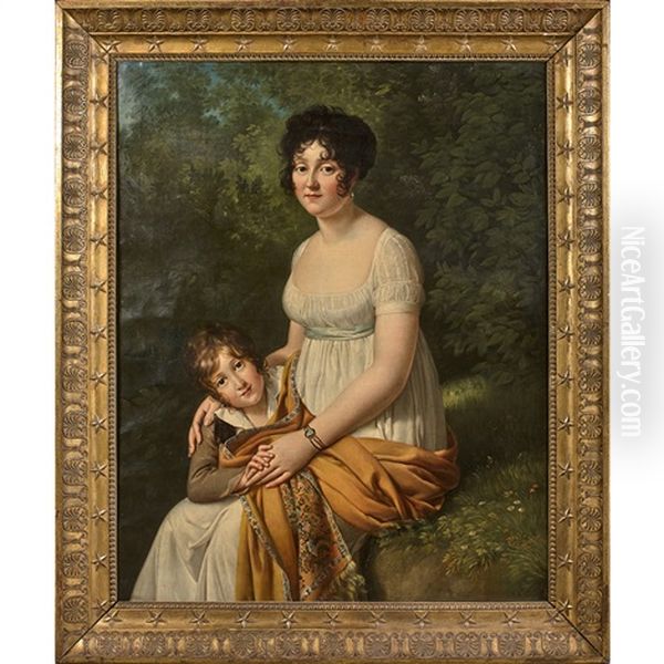 Portrait Presume De Madame Roux Et De Son Fils - view 1