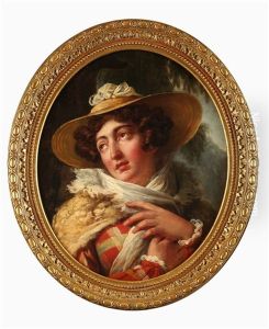 Portrait De La Duchesse D'angouleme En Costume Ecossais