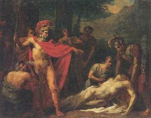 The Death Of Patroclus(?) by Baron Jean-Baptiste Gros