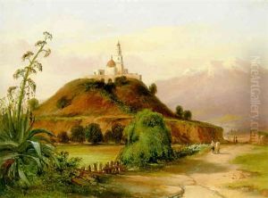 La Pyramide A Cholula Au Mexique by Jean Baptiste Louis (Baron Gros) Gros