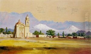 Les Volcans by Jean Baptiste Louis (Baron Gros) Gros