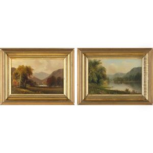 Pair Of Landscapes by Daniel Charles Grose