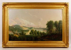 The Old Bridge, Whitehall, New York, View Of Camel's Hump Mountain, Vermont (from Whitehall, New York) by Daniel Charles Grose