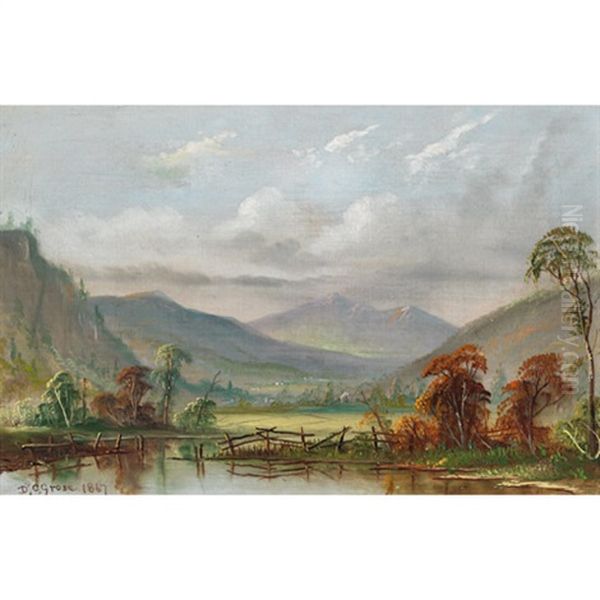 Valley Homestead Viewed From A Picket Fence (+ 2 Others; 3 Works) - view 1
