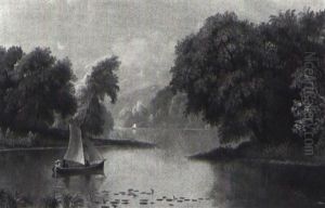 Autumn On Lake Memphramagog (+ Along The Mystic River, Above...mass.; Pair) by Daniel Charles Grose