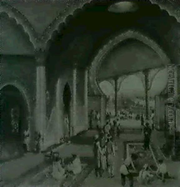 Mid-eastern Temple Interior - view 1