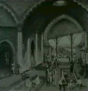 Mid-eastern Temple Interior by Daniel Charles Grose