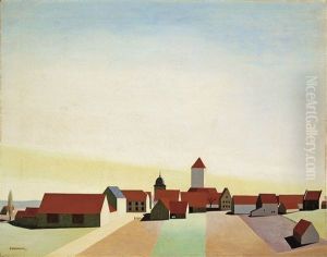 Dorflandschaft - Erlach Bei Wurzburg by Carl Grossberg