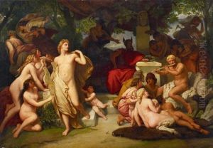 Wettstreit Zwischen Apollo Und Marsyas by Franz Theodore Grosse