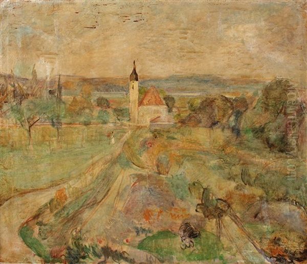 Weite Landschaft Mit Kirche - view 1