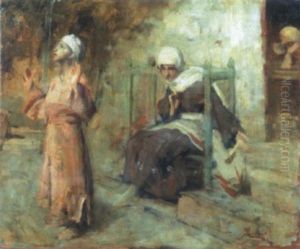 Sacra Famiglia (studio) by Giacomo Grosso
