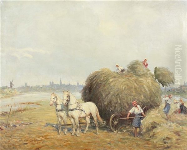 Heuernte Vor Der Stadt - view 1