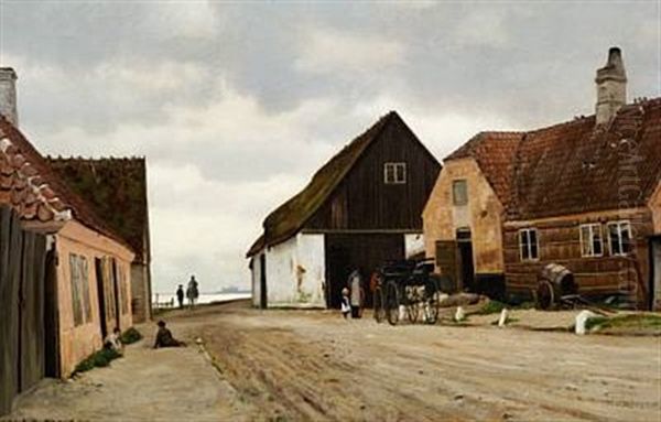 A Scenery From Hellebaek With A View To The Sound - Oresund And Kronborg - view 1