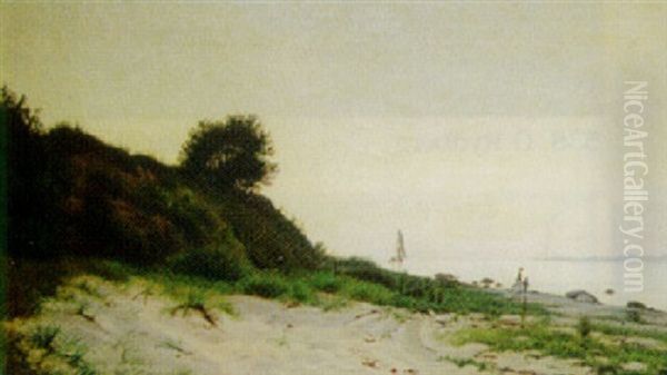 Strand Ved Hellebaek, Tidlig Aften - view 1