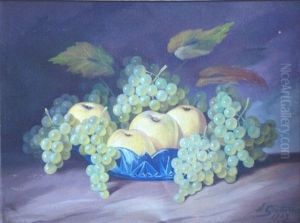 Still Life With Grapes by Hugo Karlis Grotuss