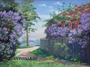 When The Lilac Blooms by Hugo Karlis Grotuss