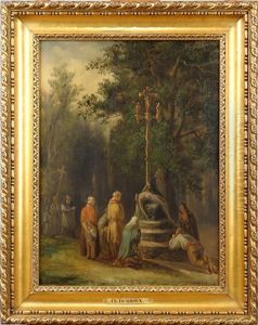 Tableau Hsp -calvaire- Signe De Groux Charles by Charles de Groux