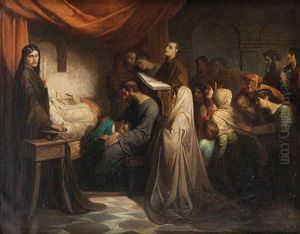 Le Mort De Marie by Charles de Groux