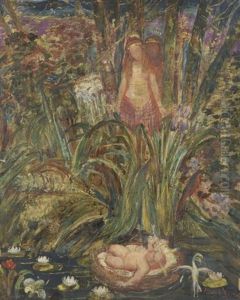 Moise Sauve Des Eaux by Henry de Groux