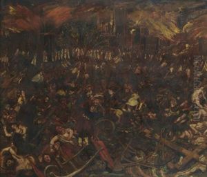 Le Massacre De La Saint Barthelemy by Henry de Groux