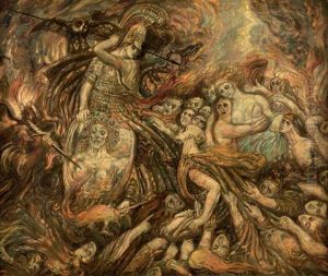 La Chute De Troie by Henry de Groux