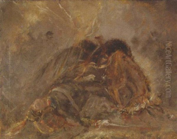 La Mort Du Hussard A La Campagne De Russie Ou L'ame Heroique Du Brave Hussard S'eleve Dans Les Cieux - view 1