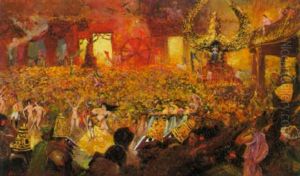 Le Bal Des 4 Z'arts by Henry de Groux