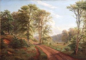 Landscape From Ordrup Field In The Deer Garden Landscape From Ordrup Field In The Deer Garden