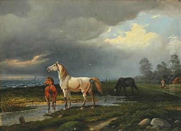 Landscape With Horses, A Storm Is Coming - view 1