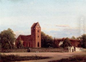 Udsigt Mod Gentofte Kirke Udsigt Mod Gentofte Kirke