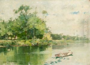 River Scene (double-sided Painting) River Scene (double-sided Painting)
