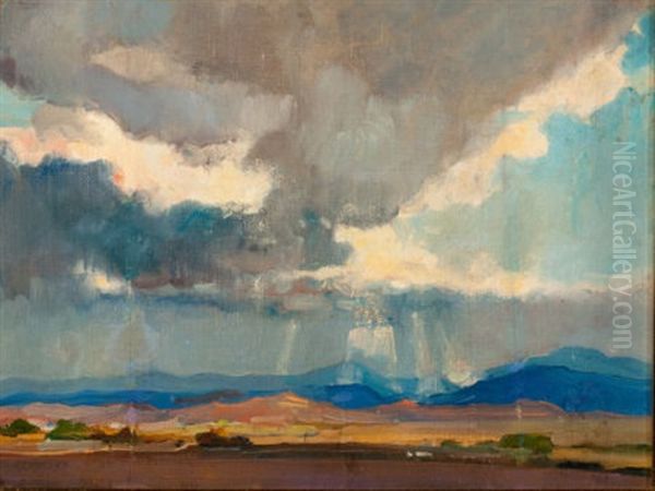 Storm Over A Western Landscape - view 1