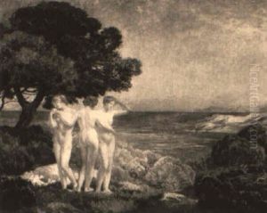 Landscape With Lake by Oliver Dennett Grover
