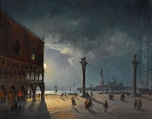 Piazza San Marco In The Evening Light by Carlo Grubacs