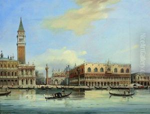 Vue Du Palais Des Doges Et De La Piazzetta, Venise