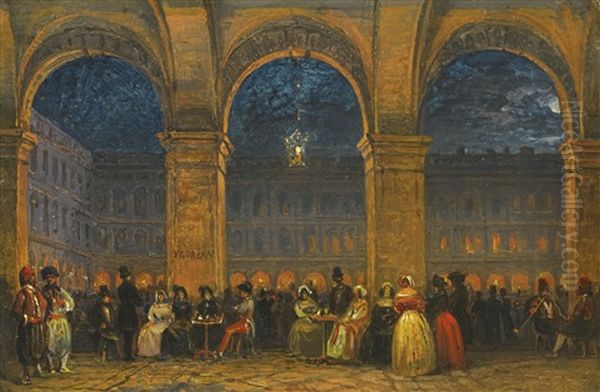 Venice, The Caffe Florian On Piazza San Marco - view 1