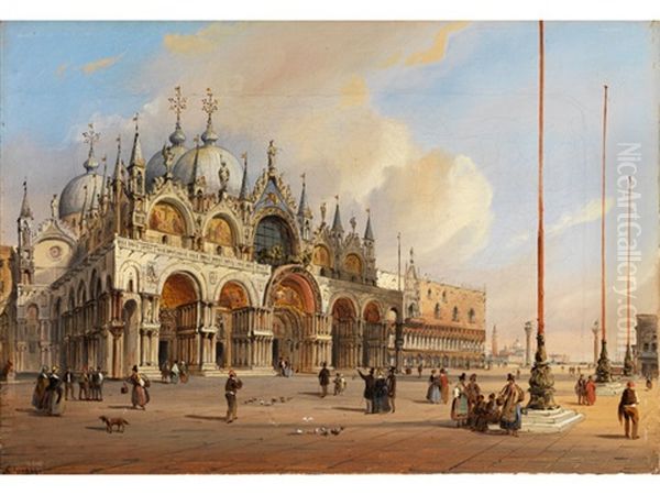 Dogenpalast Und Markuskirche In Venedig - view 1