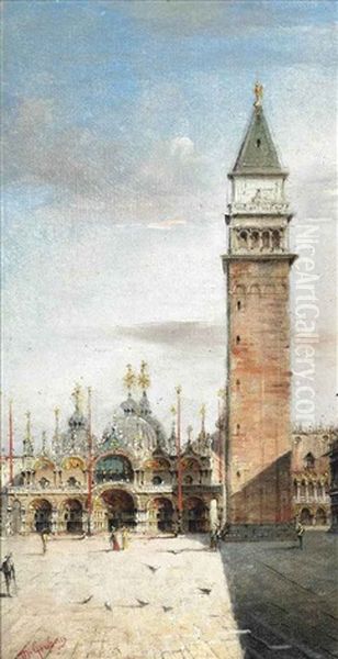 Before The Basilica, Saint Mark's Square, Venice - view 1