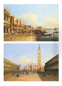 The Grand Canal, Venice (+ Saint Mark's Square, Venice; Pair) by Carlo Grubacs