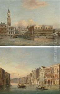 The Molo, Venice (+ Another; Pair)