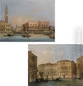 Palazzo Ducale Dal Bacino Di San Marco (+ Il Canal Grande; 2 Works) by Carlo Grubacs