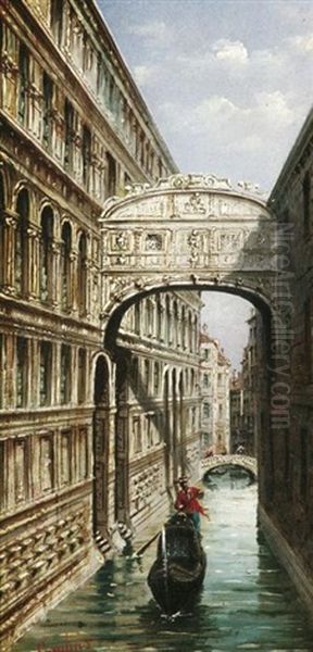 Unter Der Seufzerbrucke In Venedig - view 1